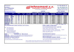 Cjenik - Marina Veruda