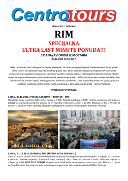 specijalna ultra last minute ponuda!!!