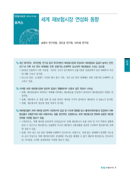 세계 재보험시장 연성화 동향