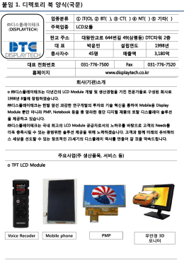 붙임 1. 디렉토리 북 양식(국문)