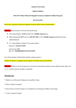 Akdeniz Üniversitesi Eğitim Fakültesi 2016