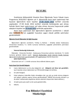 Mühendislik Yönetimi İkinci Öğretimde Tezsiz Yüksek Lisans