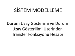 Durum Uzay Gösterimi