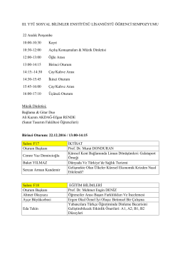 III. YT&Uuml; SOSYAL BİLİMLER ENSTİT&Uuml;S&Uuml; LİSANS&Uuml;ST&Uuml; &Ouml;ĞRENCİ