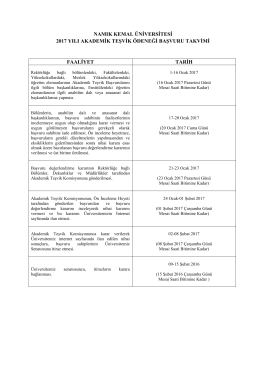 namık kemal üniversitesi 2017 yılı akademik teşvik ödeneği başvuru