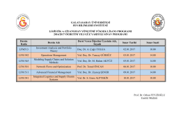 GALATASARAY &Uuml;NİVERSİTESİ
