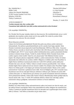 Almancadan terc&uuml;me Bay Abdullah Bey`e `Dresden hilft Kobane