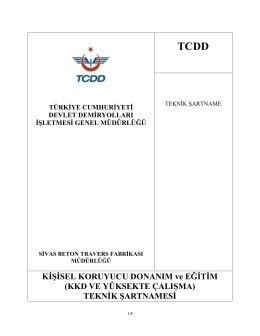 TEKNİK ŞARTNAMESİ