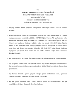 Staj Us&uuml;l ve Esasları hem aşağıda hem de tıklayarak okuyabilirsiniz.