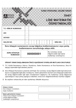 lise matematik &ouml;ğretmenliği