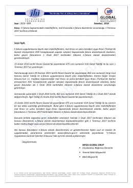 2016-099 E-fatura kapsamındaki..