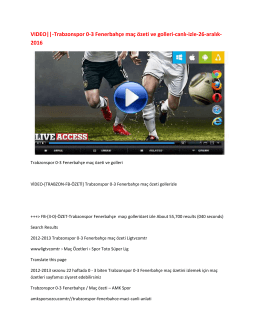 Trabzonspor 0-3 Fenerbah&ccedil;e ma&ccedil; &ouml;zeti ve golleri-canlı-izle-26