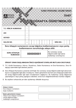 coğrafya öğretmenliği