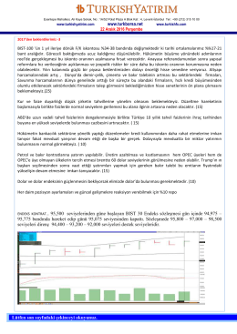 G&uuml;nl&uuml;k B&uuml;lten - Turkborsa.net