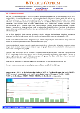 Günlük Bülten - Turkborsa.net