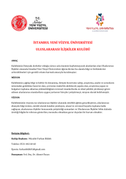istanbul yeni yüzyıl üniversitesi uluslararası ilişkiler kulübü