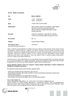 ausschreıbung ıntensıvkurse