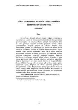 Tam Metin - Sosyal Bilimler Dergisi