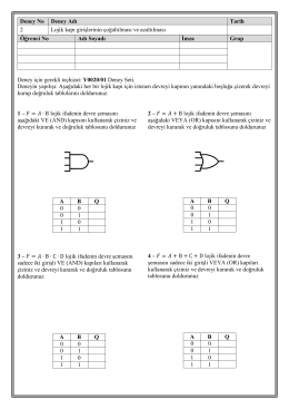 Deney No: 1 - Ozanaki.com