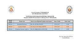 GALATASARAY ÜNİVERSİTESİ