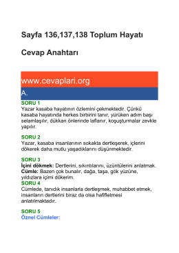 Sayfa 136137138 Toplum Hayatı Cevap Anahtarı