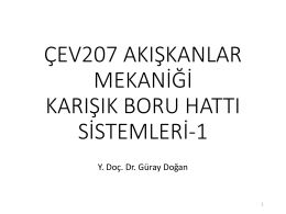 &ccedil;ev207 akışkanlar mekaniği