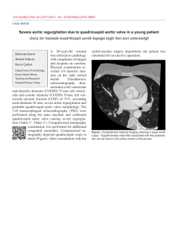 Severe aortic regurgitation due to quadricuspid aortic