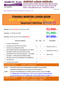 โตเกียว-นิคโก้-ล่องเรือ-สวนผลไม้-หุ่นกันดั้ม 6วัน 3คืน TG