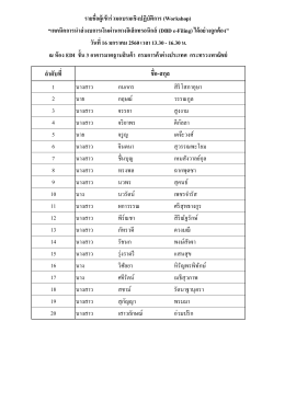 ล ำดับที่ ชื่อ-สกุล