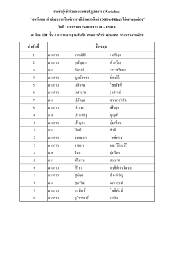 ล ำดับที่ ชื่อ-สกุล