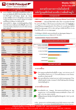 Weekly Guide คลายกังวลภาคการเงินในอิตาลี หลังรัฐอนุ