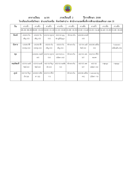 ตารางเรียน ม.5/5 ภาคเรียนที: 2 ปีการศึกษา: 2559