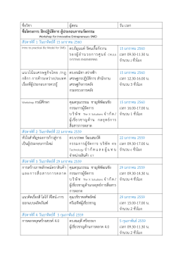 ชื่อวิชา ผู้สอน วัน เวลา ชื่อโครงการ: ฝึกปฏิบั