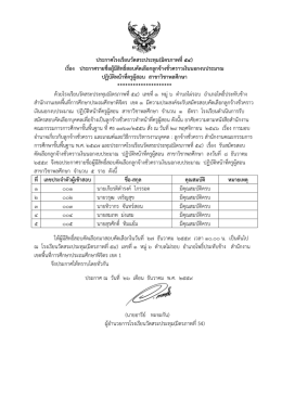 ประกาศโรงเรียนวัดสระประทุม(มิตรภาพที่๕๔) เรื่อง ประกาศรายชื่อผู้มีสิทธิ์