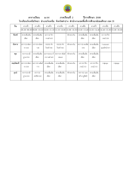 ตารางเรียน ม.4/4 ภาคเรียนที: 2 ปีการศึกษา: 2559