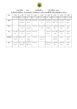 ตารางเรียน ม.3/5 ภาคเรียนที: 2 ปีการศึกษา: 2559