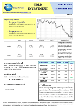 21-12-59 บทวิเคราะห์ทองคำ (Day Report)