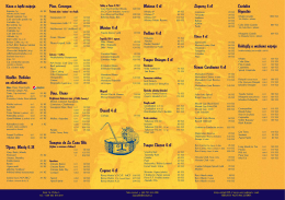 Menu - La Casa Blů