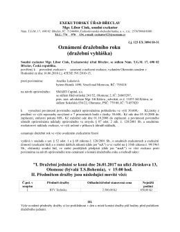 Usnesení o nařízení dražebního jednání-JUDr