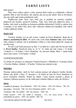 zde - Farnost Nov&aacute; Hradečn&aacute;