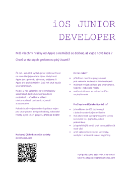 ios junior developer Cleverlance