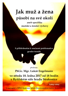 Jak muž a žena - Farnost Strakonice