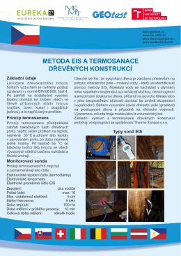 metoda eis a termosanace dřevěn&yacute;ch konstrukc&iacute;