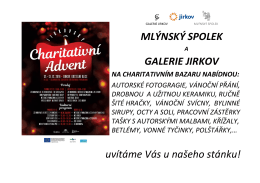 MLÝNSKÝ SPOLEK GALERIE JIRKOV uvítáme Vás u našeho stánku!