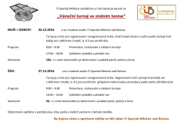 TJ Spartak Milotice nad Bečvou si V&aacute;s dovoluje pozvat na