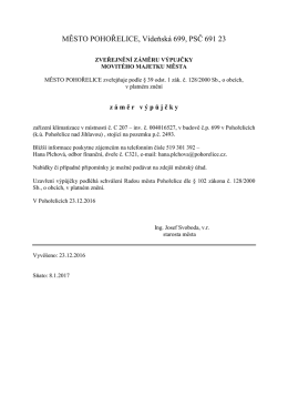 viz příloha - Město Pohořelice