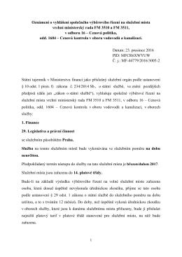 Vrchn&iacute; ministersk&yacute; rada v odboru 16 &ndash; Cenov&aacute; politika PDF