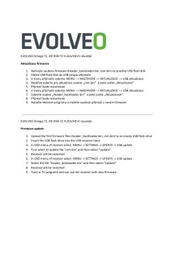 EVOLVEO Omega T2 - firmware update