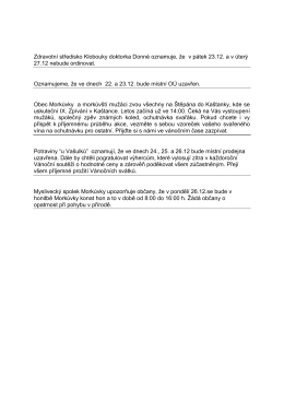 21.12.2016 - Obec Morkůvky