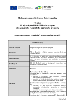 Text výzvy č. 66 k 22.12.2016